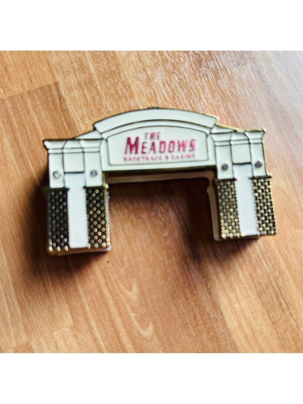 The Meadows Racetrack and Casino vintage pill holder